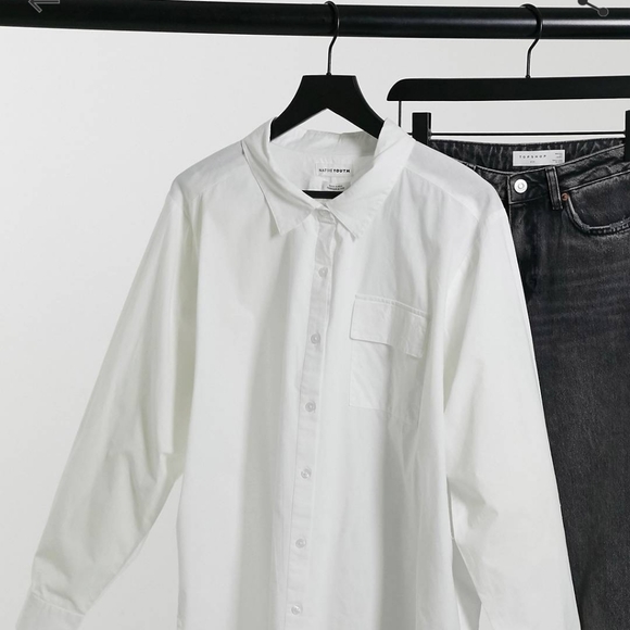 NWT Great basic white button down - Picture 3 of 4